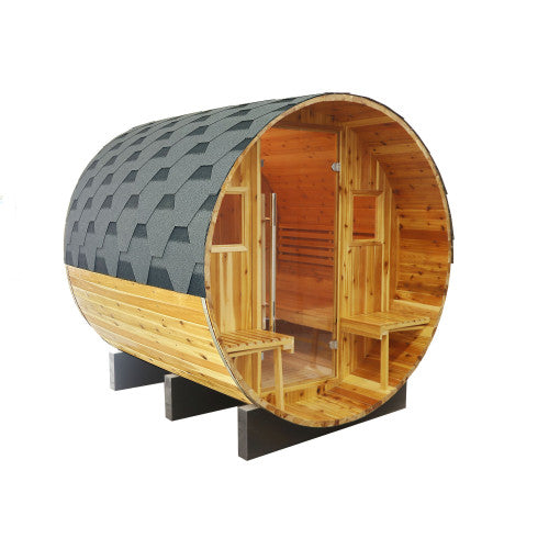 Oasis 2-4 Person Traditiona Canopyl Barrel Sauna