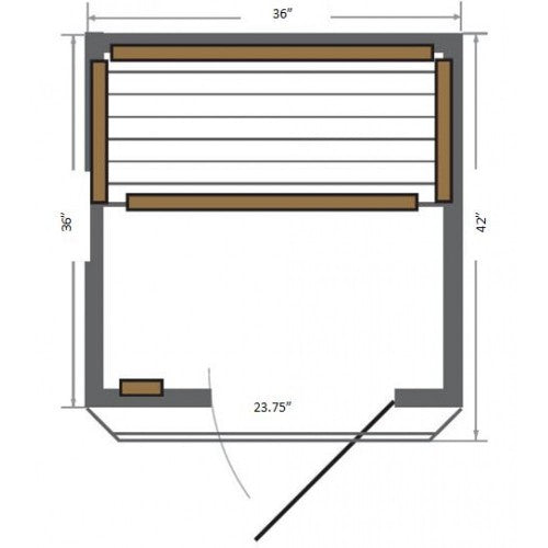 Sunray | Sedona 1-2 Person Indoor Infrared Sauna