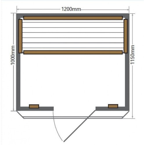 Sunray | Evansport 2-Person Indoor Infrared Sauna