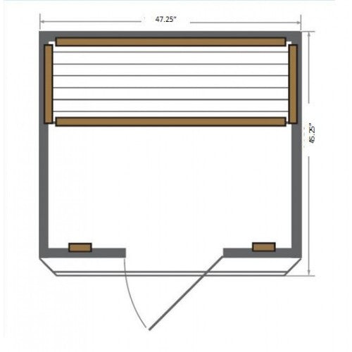 Sunray | Sierra 2-Person Indoor Infrared Sauna