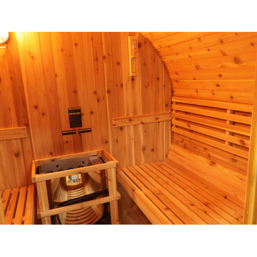 Oasis 2-4 Person Traditiona Canopyl Barrel Sauna