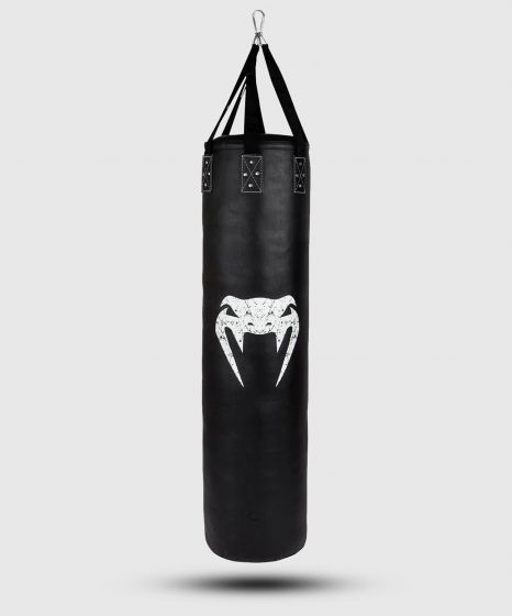 Venum Challenger Heavy Bag + Ceiling Hook - Black/white - Filled