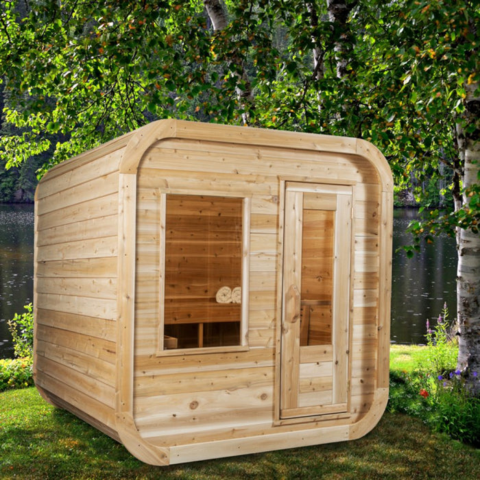 Canadian Timber Luna Sauna 3 Person Barrel Sauna