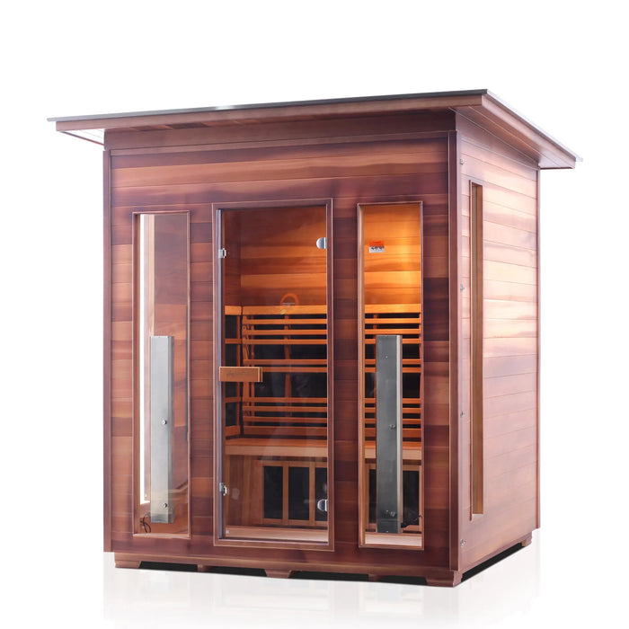 Enlighten Rustic 4 - 4 Person Full Spectrum Infrared Sauna