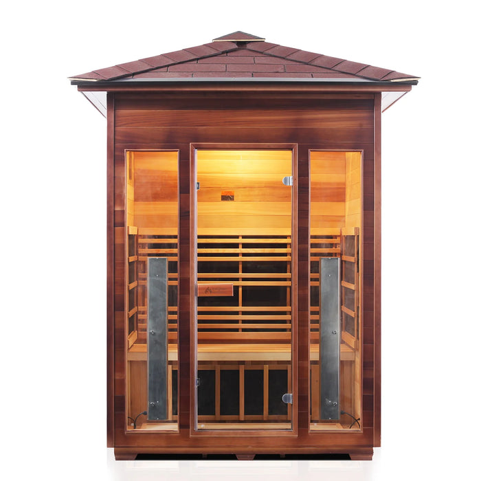 Enlighten Rustic 3 - 3 Person Full Spectrum Infrared Sauna