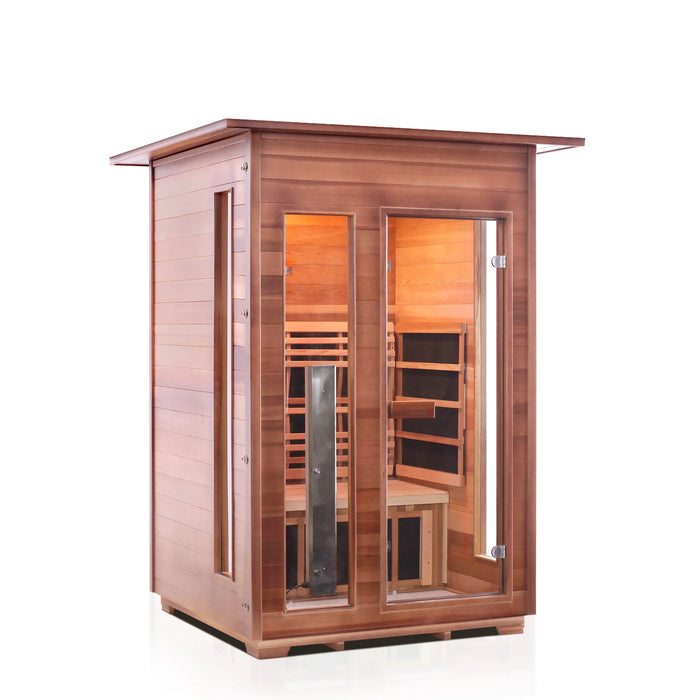 Enlighten Rustic 2 - 2 Person Full Spectrum Infrared Sauna