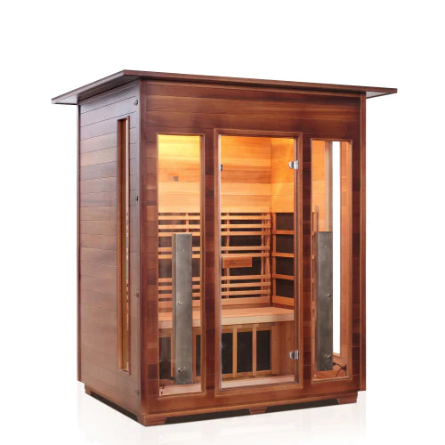 Enlighten Rustic 3 - 3 Person Full Spectrum Infrared Sauna