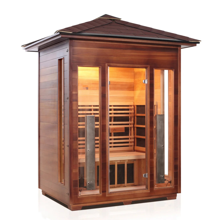 Enlighten Rustic 3 - 3 Person Full Spectrum Infrared Sauna