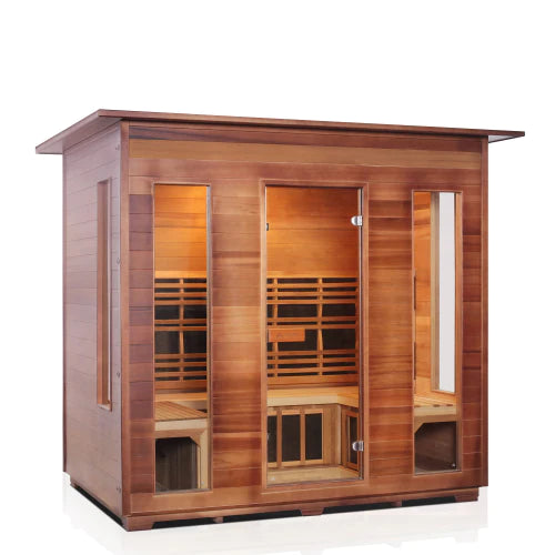 Enlighten Rustic 5 - 5 Person Full Spectrum Infrared Sauna