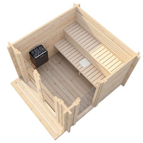 SaunaLife Model G4 Outdoor Home Sauna Kit