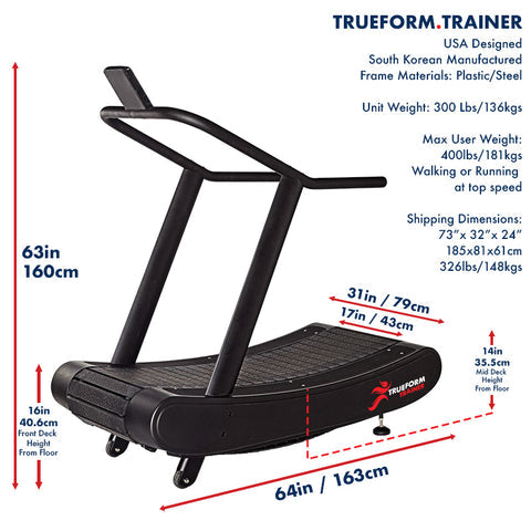 TRUEFORM Trainer Curved Treadmill