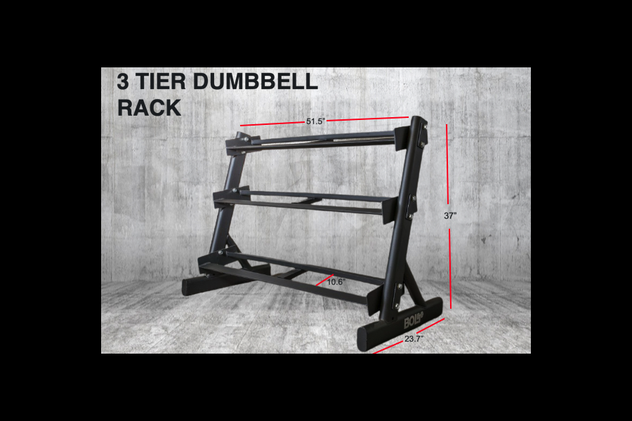 Scout 48" 3 Tier Dumbbell Rack