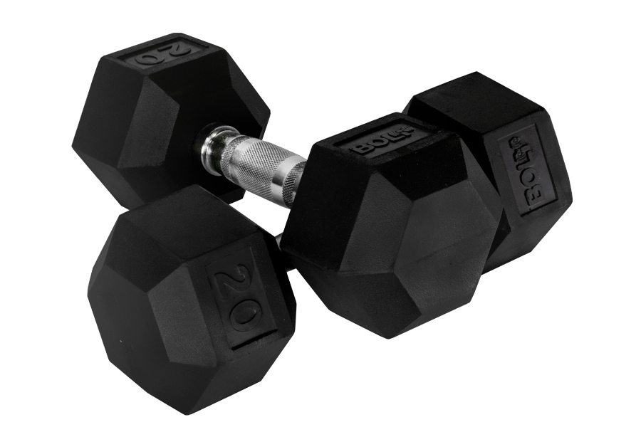 Rubber Hex Dumbbell (pair And Sets)