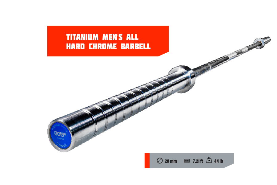 Titanium Men's All Hard Chrome Barbell — My Home Gym