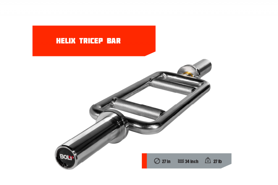 Helix Tricep Bar Hard Chrome Sleeve