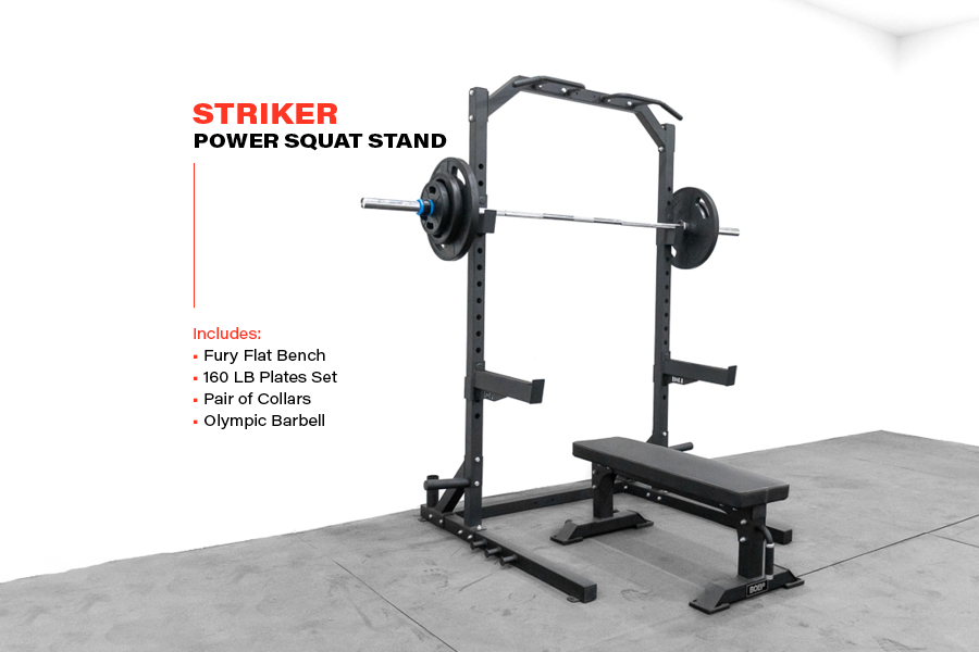 #1 Tempest Series Striker Power Squat Stand Home Gym Package