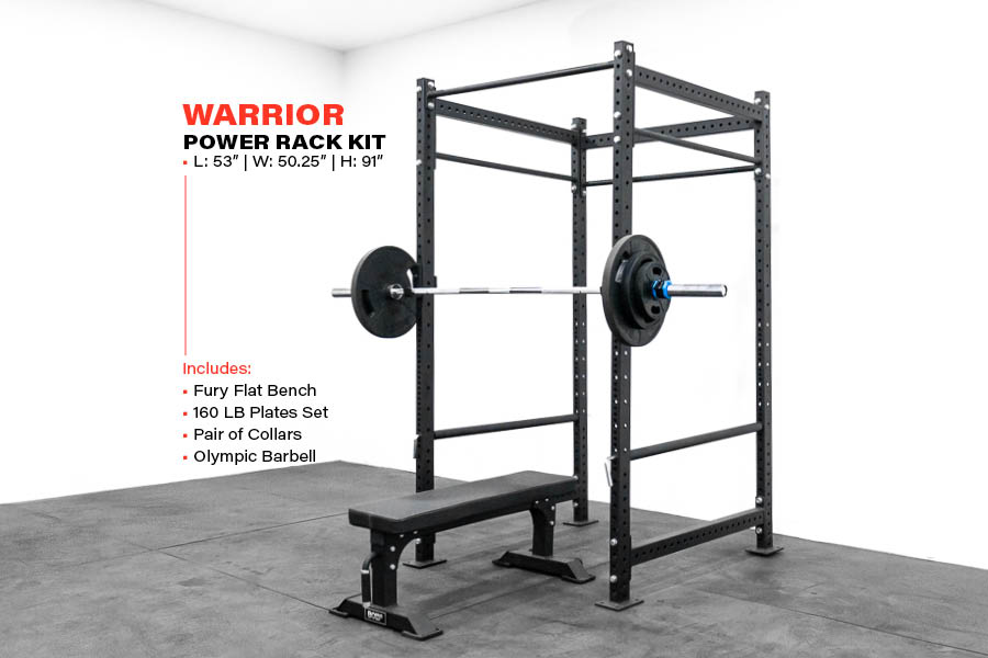 #9 Lightning Series Warrior Power Rack Home Gym Package