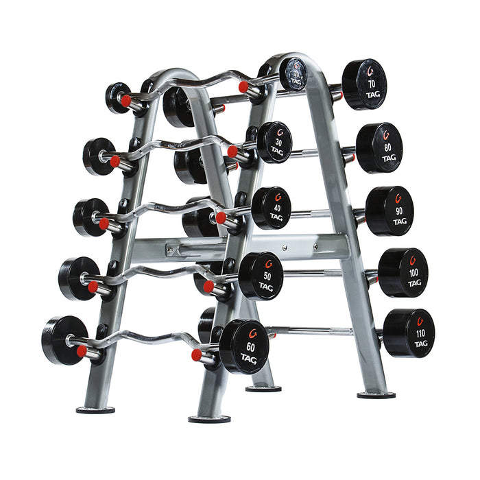 TAG 10 unit Barbell Rack Black Frame