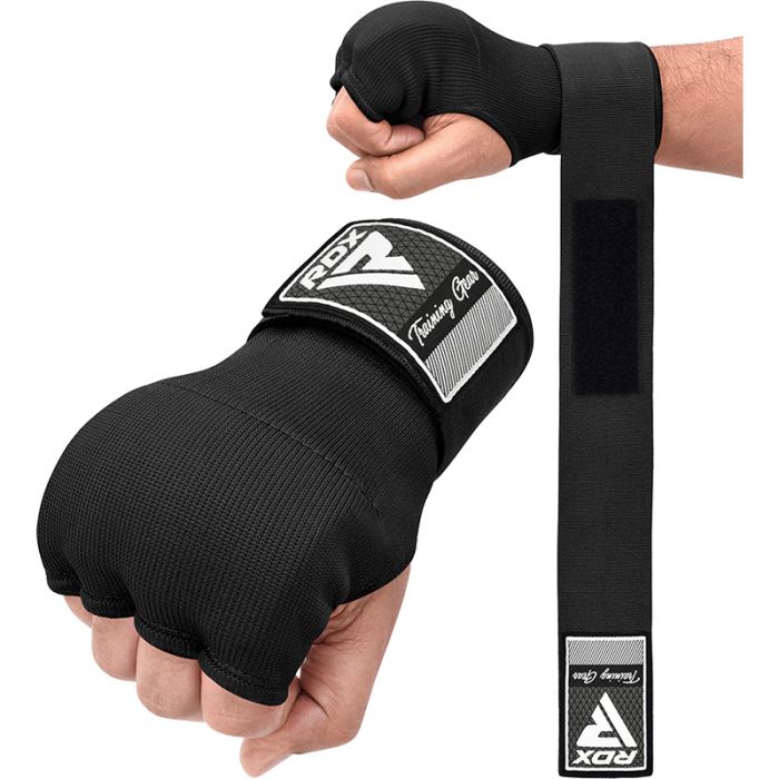 Gel Padded Inner Gloves Hook & Loop Wrist Strap for Knuckle Protection IS2