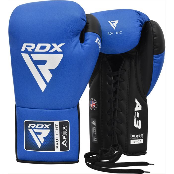 Apex Competition/Fight Lace Up Boxing Gloves A3