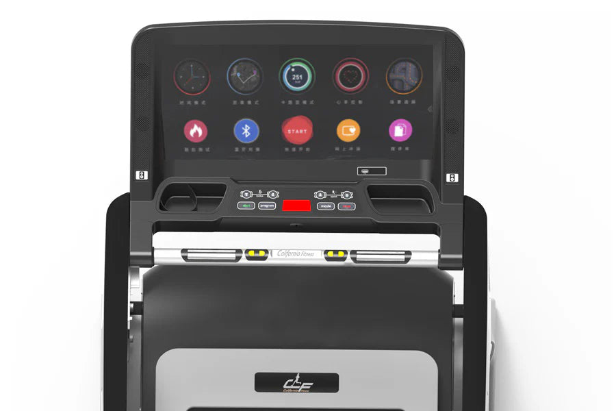 California Fitness Malibu 6T Heavy-Duty Folding Treadmill w/ TouchScreen