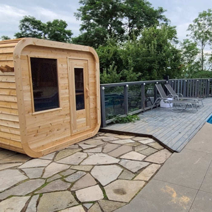 Canadian Timber Luna Sauna 3 Person Barrel Sauna