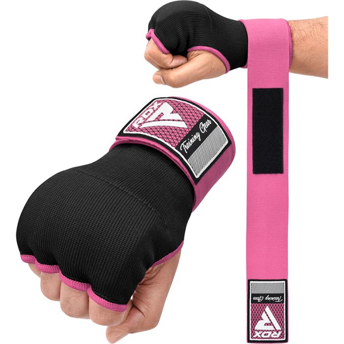 Gel Padded Inner Gloves Hook & Loop Wrist Strap for Knuckle Protection