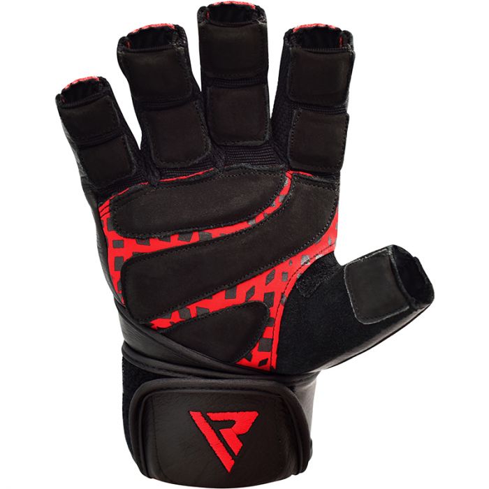 Weight Lifting Leather Gym Gloves