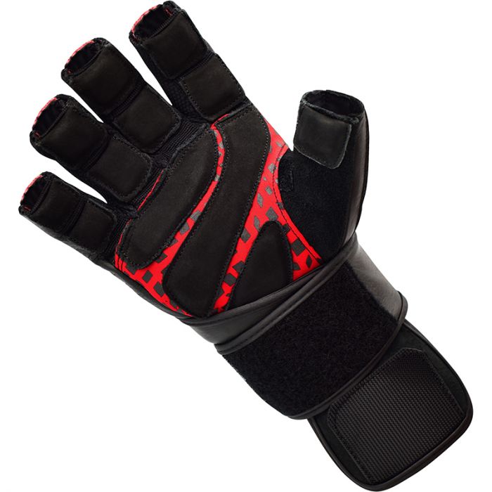 Weight Lifting Leather Gym Gloves