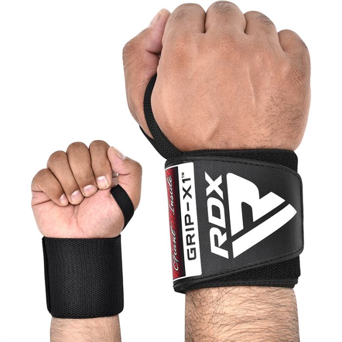 Powerlifting Wrist Support Wraps w/ Thumb Loops W3