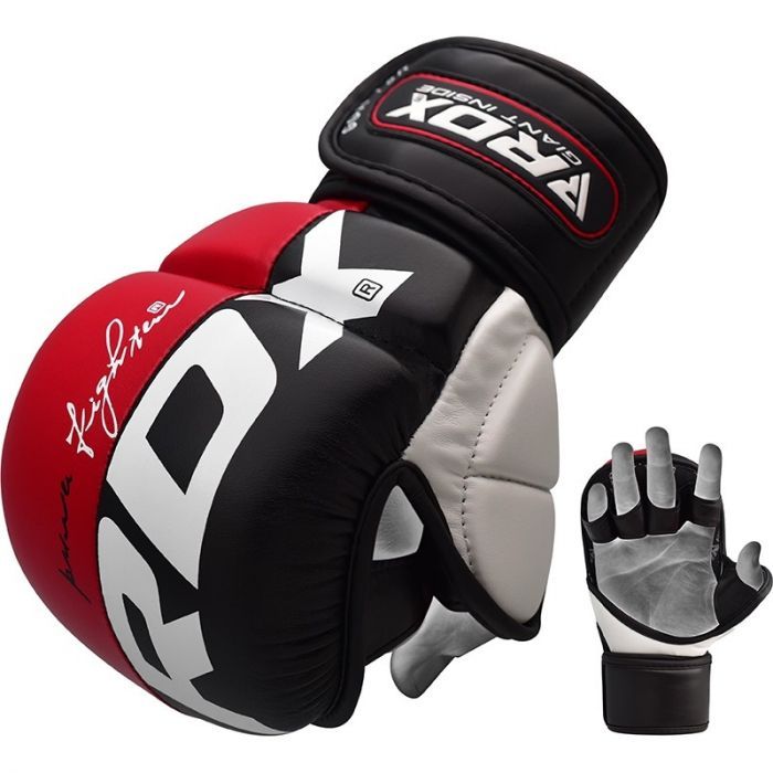 Hybrid MMA Grappling Gloves Gel Padded