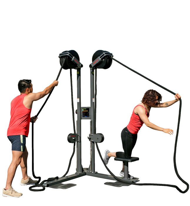 Hydrox Ropes Machine ROPEFLEX RX2500D Oryx Dual Station Rope Machine — My Home Gym
