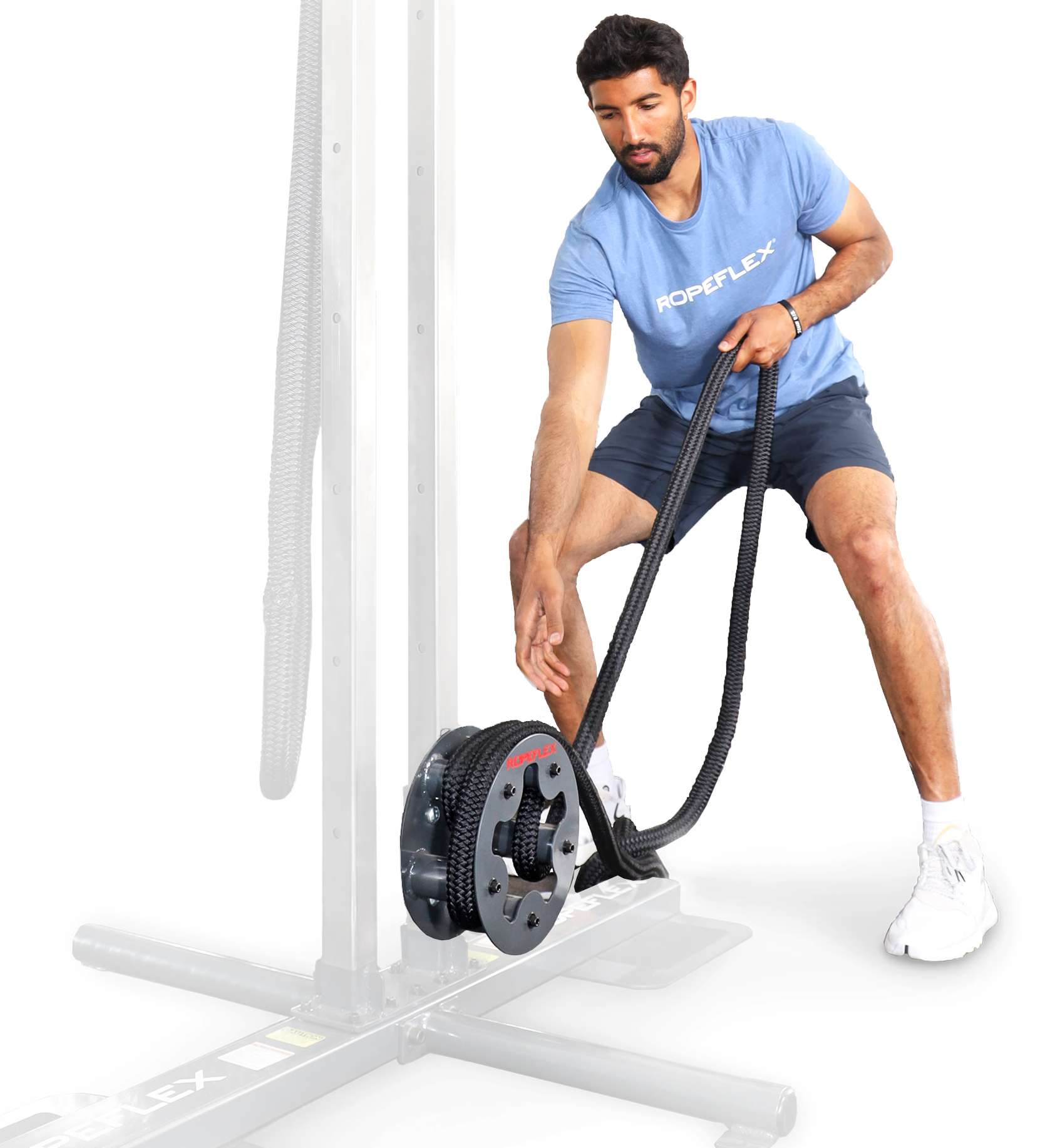 Hanging Ropeflex ROPEFLEX RX505 Attachable Friction Rope Training Drum — My Home Gym