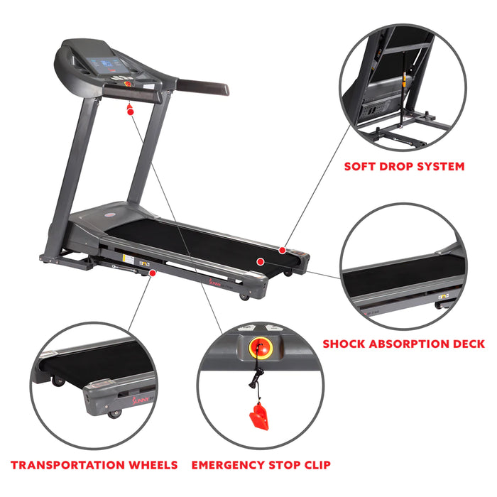 Heavy Duty Treadmill High Weight 350 LB Capacity for Walking