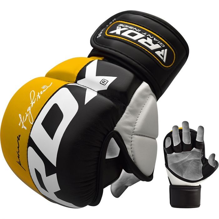 Hybrid MMA Grappling Gloves Gel Padded