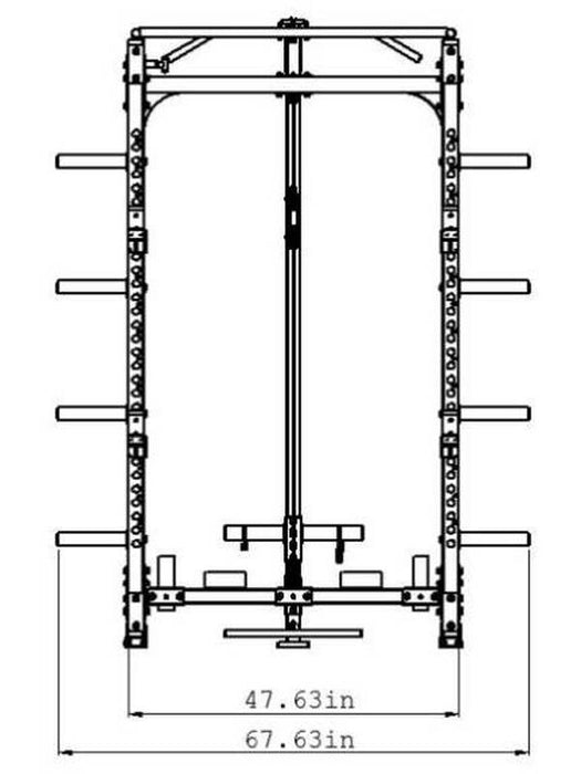 Warrior Freestanding Folding Weight Rack